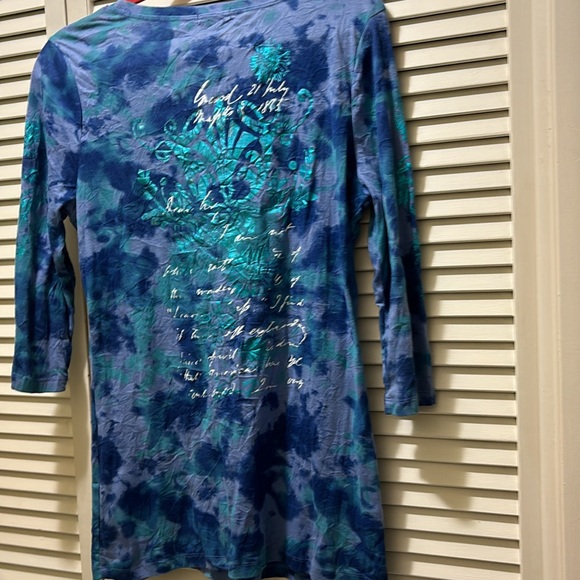 Ladies SEVEN T-Shirt size XL   Navy, teal. and Blue - Picture 5 of 5